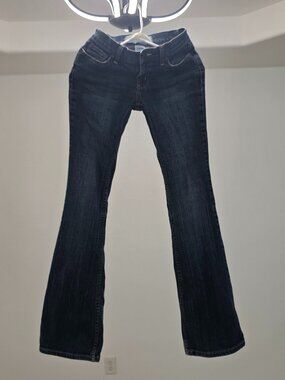 Mossimo Denim Dark Wash Flare Jeans Size 1 Low Rise